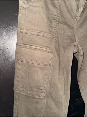 WHBM White House Black Market Extra High Rise Trouser Cargo Pants Brown Size 6